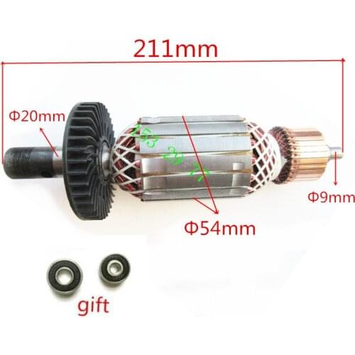 AC220-240V Rotor Engine Motor Armature Replacement for MAKITA 3612C 3612CY 3612CX 3612CXY 516509-7 516508-9 Rotor Armature