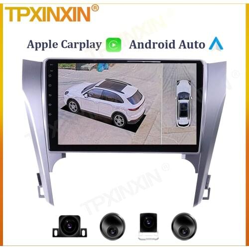 6+128G For Toyota Camry 7 XV 50 55 2014 - 2017 Android Car Multimedia Player Radio Tape Recorder Video GPS Carplay 360 Camera