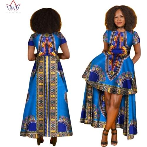 BintaRealWax African Dresses for Women O-Neck Dashiki Long Women African Clothing robe africaine femme 2017 Plus Size WY1829