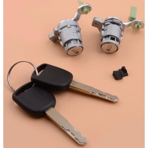 72185-S9A-013 1 Pair Car Left & Right Door Lock Cylinder with 2 Keys Fit For Honda CR-V Element 2003 2004 2005 2006