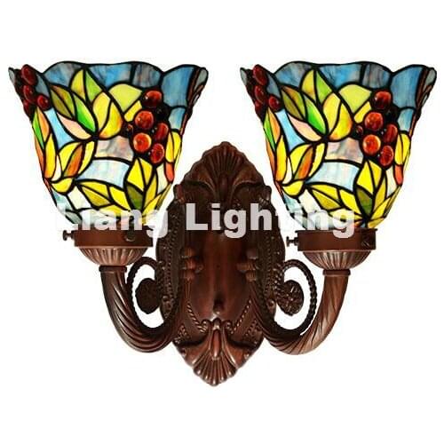 Bohemia Decor Tiffany Wall Lamp, Baroque Wall Lamp ,20cm Shade Wall Mounted Light For Balcony Bedroom, Corridor E27 AC Wall Lamp