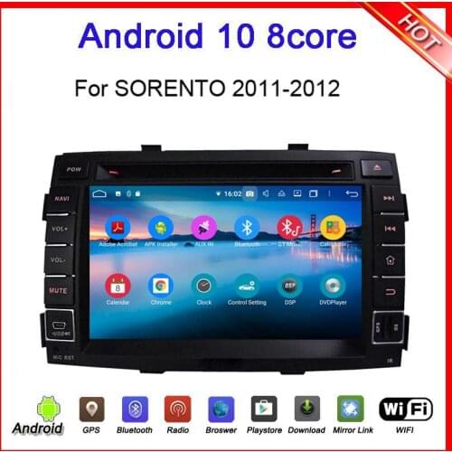 7" special car dvd player for KIA sorento 2010 2011 2012 with android 9.0 car audio multimedia gps navi octa core 4G RAM 64G ROM