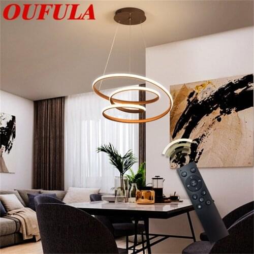 FAIRY Modern Pendant Light Fixtures Dimmer with Remote Control 220V 110V Creative Decoration For Home Dining Room