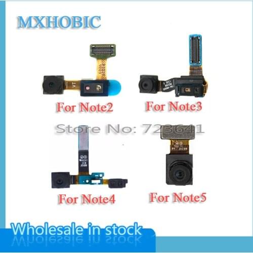 10pcs/lot Front Camera For Samsung galaxy Note 2 3 4 5 N7100 N900 N910 N920 Small Camera With Light Sensor Flex Cable