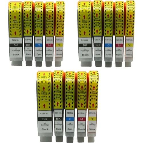 Bulk Ink PGI 250 XL CLI 251XL Ink Cartridges Compatible for Canon PIXMA MG7120 IP7220 MX722 MX922 MG5420 MG5422 Cartouche Ink