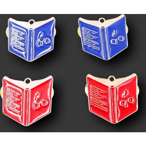 6pcs Kc Gold Color Magic Textbook Metal Pendants DIY Charms Necklace Earrings Jewelry Crafts Findings A1921