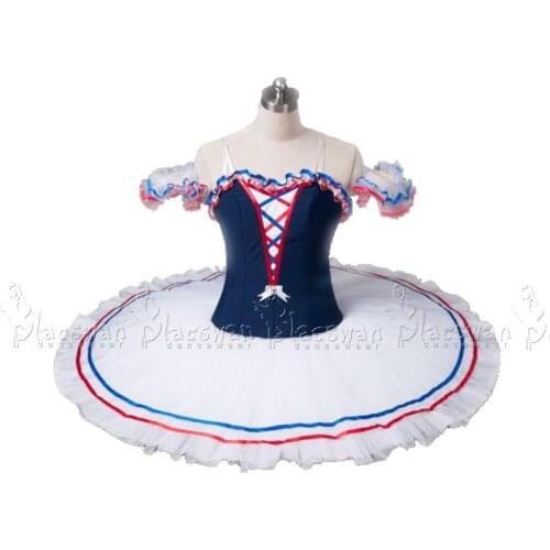 Flames Of Paris Costume White Ballet Tutu Professional Ballet Tutu BT636 Colombina Costume Competition Custom Made Tutu Outfits