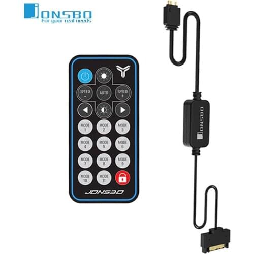 JONSBO 5V 3Pin AURA RGB ARGB Controller Cable SATA Power Supply Memory Light Stripe Remote Control for PC Case