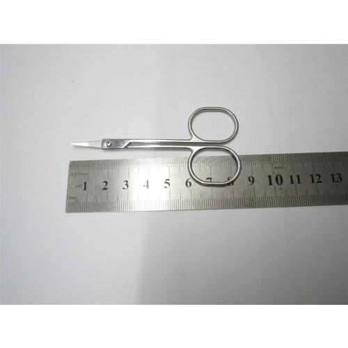 Stainless Steel Beauty Mini Small Bend blade Eyebrow Eyelash scissor Trimmer Makeup Cosmetic Tool shear trim manicure