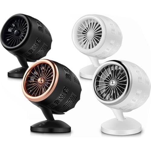 Small Personal USB Powered Table Desk Fan Cooling Fan Twin Turbo Blades Mute soft wind for Home Office Outdoor Travel
