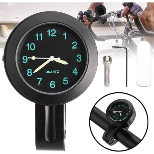 Mini 7/8" 1" Motorcycle Handlebar Clock Bar Mount Digital Dial Time Gauge Watch Waterproof Motor Bike Motorcycle Digital Clocks