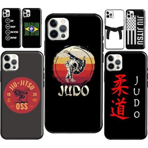 Judo BJJ Jiu Jitsu Phone Case For iPhone 11 12 Pro Max 12 Mini X XR XS MAX 7 8 Plus 5S SE 2020 Soft Cover