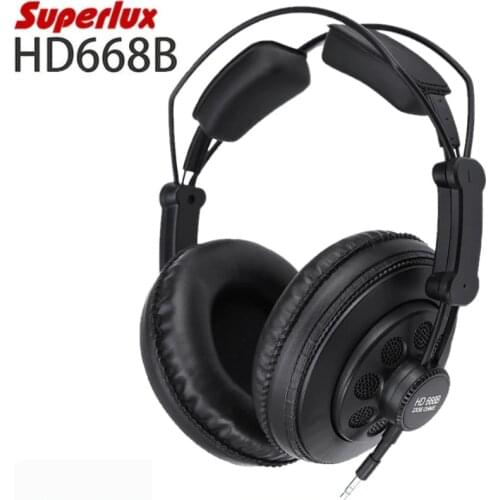 Original Superlux HD668B professional semi-open studio standard dynamic headphones monitoring for music detachable audio cable