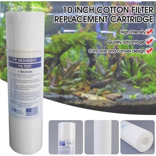 1&5 Micron Pp Spun Polypropylene Sediment Water Filter Replacement Cartridge Reverse Osmosis 10 Inch Pp Cotton Filter 110g