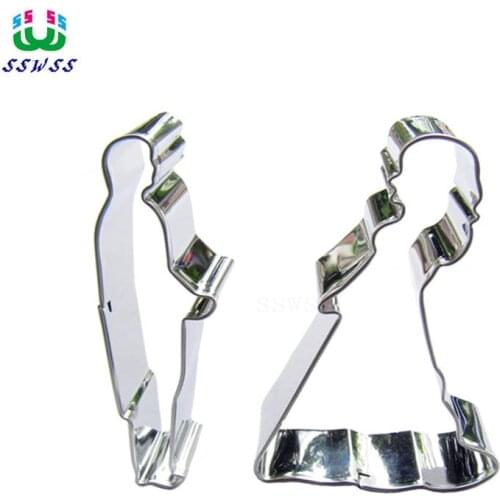 Direct Selling,A Pair Of Little Lovers Shape Cake Decorating Fondant Cutters Tools,Wedding Cake Cookie Biscuit Baking Molds