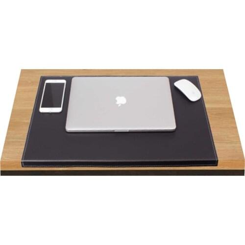 Luxury Leather Desk Pad Leather Ped With Folded Side For Desk Sets (Desk Organizer Office Accessories Desk Accessories)
