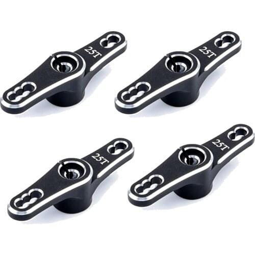 10 pcs Aluminum Alloy 25T Steering Servo Arm Horn for RC Traxxas Car Crawler Large Torque Digital Coreless Servo parts