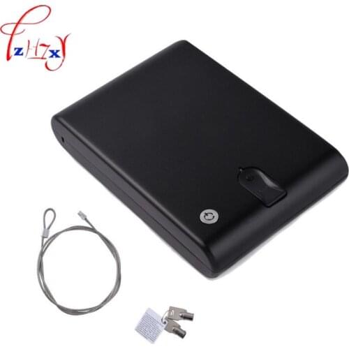 Fingerprint Safe Box Security Fingerprint and Key Lock 2 in 1 For Valuables Jewelry money Box Portable Safes Strongbox