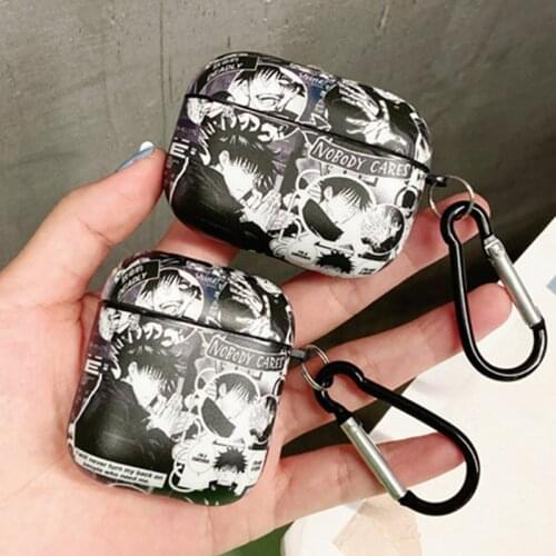 Anime Characters Silicone Case for Airpods 1 2 Cartoon Cute Case for Airpods Pro Wireless Earphone Cover Charging Box