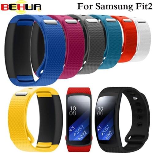Wristband Luxury sport Silicone Watch Replacement Band wrist Strap watchband For Samsung Gear Fit 2 Fit2 SM-R360 Smartwatch S L