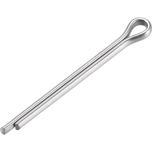 Uxcell 30Pcs Split Cotter Pin - 2.5mm x 30mm 304 Stainless Steel 2-Prongs Silver Tone for Home DIY Application