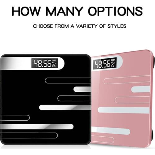 Floor Bathroom Body Fat Scale Glass Electronic Smart LCD Display Weighing Digital Precision Hot-selling Fashion Electronic Scale