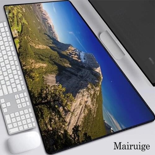 Mairuige Mountains and water art landscape pattern Waterproof non-slip Gaming Office Rubber Mouse pad XL XXL