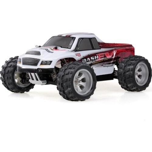WLtoys A979-B 2.4G 1/18 RC Car 4WD 70KM/H High Speed Electric Full Proportional Big Foot Truck RC Crawler RTR
