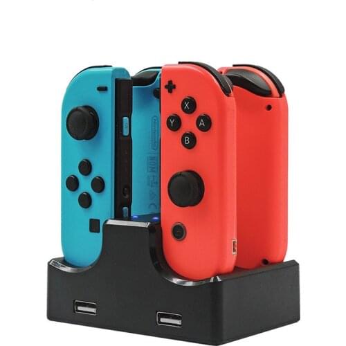 1pc Controller Charger Dock For Nintendo Switch 6 In 1 Charging Stand Station For Nintend Switch Joy-Con And Pro Controllers