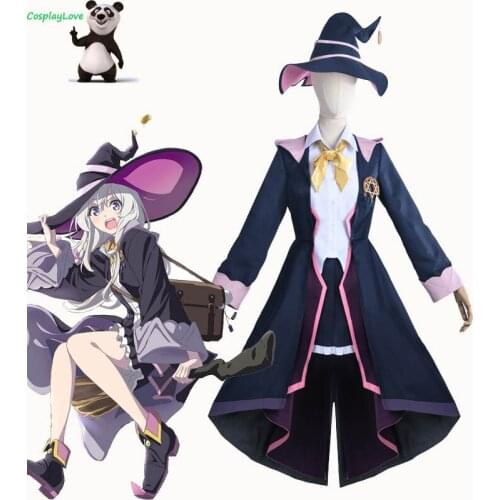 CosplayLove Wandering Witch: The Journey of Elaina Cosplay Costume With Hat Cute Dress For Female Girl Christmas Halloween