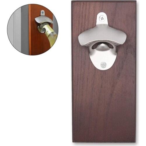 1Pcs Creative Wall Mount Bottle Opener Retro Magnet Beer Bottle Opener Tool Bar Drinking Accessories Beer Opener Kitchen Tools