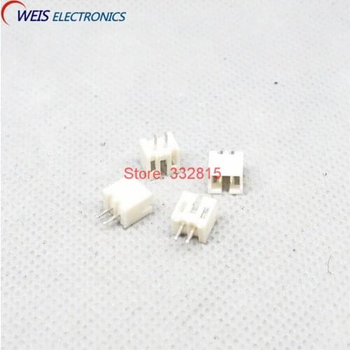 100PCS PH2.00-2A PH-2A 2.00MM 2.0MM 2PIN 2P 180 Degree STRAIGHT legs male connector Terminal Blocks Free shipping