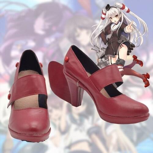 Anime KanColle: Kantai Collection Cosplay Shoes Boots Amatsukaze Cosplay Shoes Halloween Party Daily Leisure Shoes Game Shoes