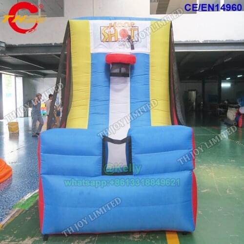Free door shipping small inflatable basketball tossing game for sale, children carnival party rental inflatable sport games