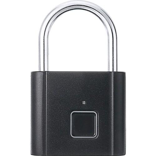 Keyless USB Rechargeable Door Lock Smart Fingerprint Padlock Home Door Suitcase Bag Lock Self Developing Chip Quick Unlock