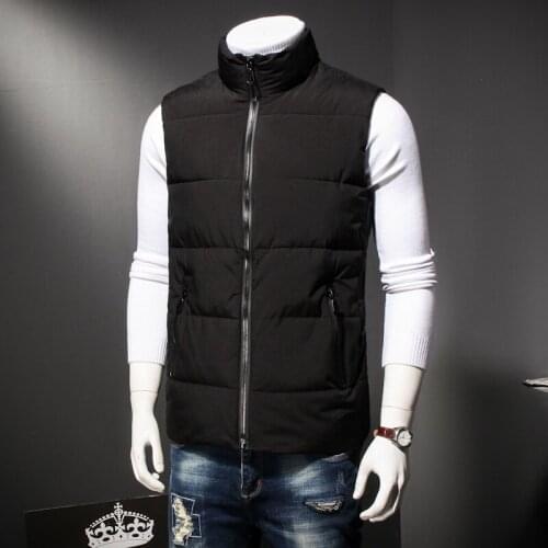 Plus Size Brand Mens Jacket Sleeveless Vest Winter Fashion Casual Coats Male Cotton-Padded Mens Vest Men Thicken Waistcoat 8XL