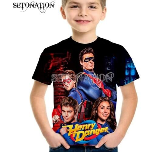 Henry Danger Kids 3D Print fashion cool T Shirts Boys Girls T-shirts Toddler Tee Tops Camiseta Children Tshirts Gift