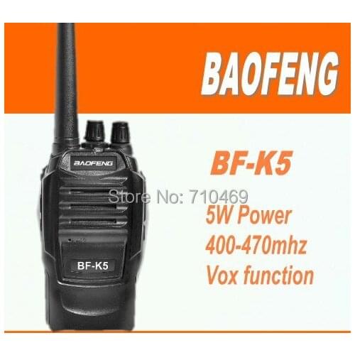 DHL/EMS freeshipping+Baofeng bf-k5 UHF 2 ways Radio 16Channel 5W handie talkie walkie best for Ham,hotel,drivers,hunting, ham