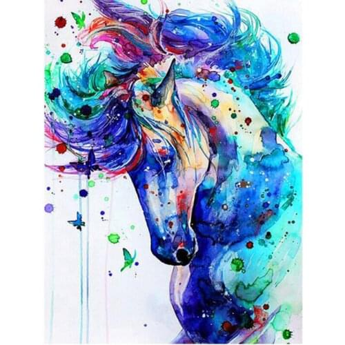 Kexinzu Full Square/Round 5D Diy Diamond Painting Cross Stitch "Animal Horse" Diamond 3D Embroidery Mosaic Home Crafts 3