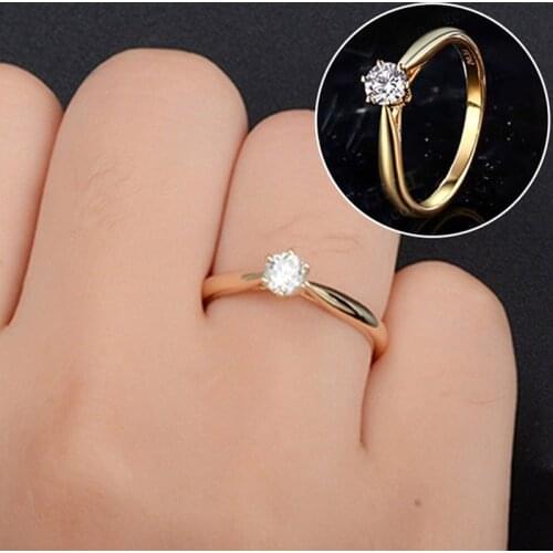 Classic Wedding Ring White Austria Crystal Zircon Ring Best Gift For Women Wedding Jewelry Rings Engagement