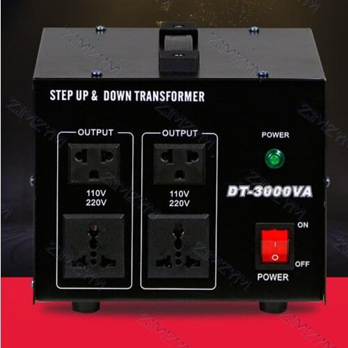 220V-110V 3000VA Step up& down transformer Heavy Duty Voltage Regulator Converter Power Transformer 220V 110V Converter