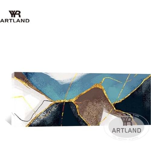 Fashion Hot sale Gold plating wedding decoration 100% Hand-painted oil painting on canvas for living room no framed