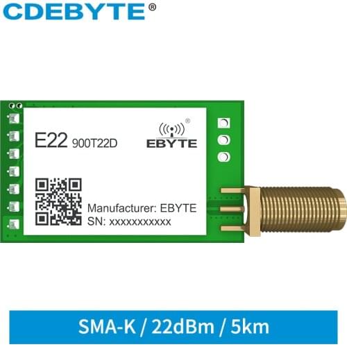 E22-900T22D Lora Spread Spectrum SX1262 RF Chip Long Transmission Distance Low Power Consumption Anti-Interference
