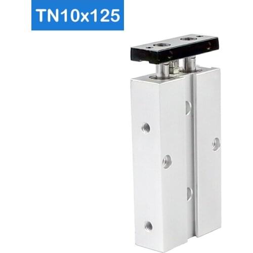 TN10*125-S Free shipping 10mm Bore 125mm Stroke Compact Air Cylinders TN10X125-S Dual Action Air Pneumatic Cylinder