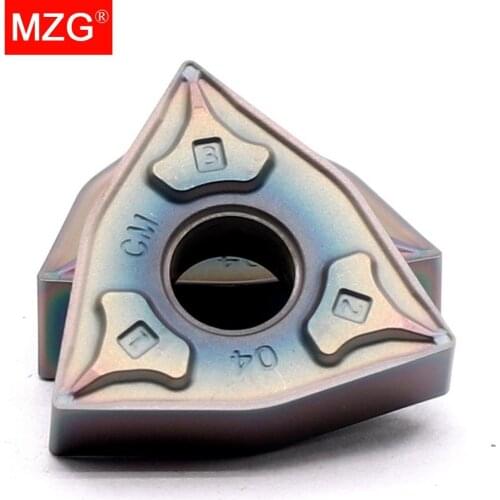MZG 10pcs WNMG 080404 08 ZP1530 Titanium Machining Turning Boring CNC Lathe Tungste Carbide Inserts for WWLN MWLN Toolholder