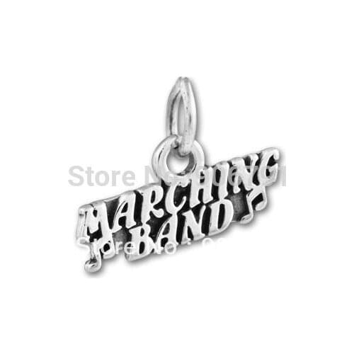 12pcs a lot fashion cheap antique silver marching band charms