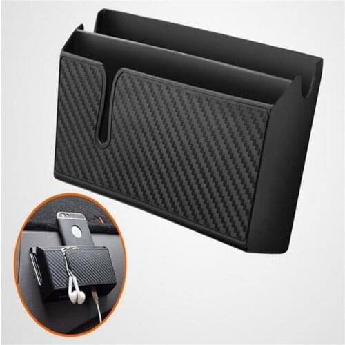 120 X Paste Type Carbon Fiber Grain Store Content Box Organizer Container For Cellphone Wallet