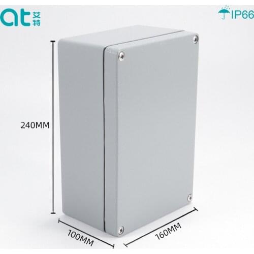 240*160*100MM IP66Electronic Enclosure Plastic Aluminum Junction Box Metal Case Custom WaterproofBox for Circuit Breaker Wiring