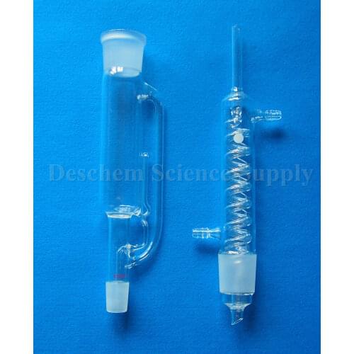250ml,Glass Soxhlet Extractor Body & Coil Graham Condenser,Lab Glassware