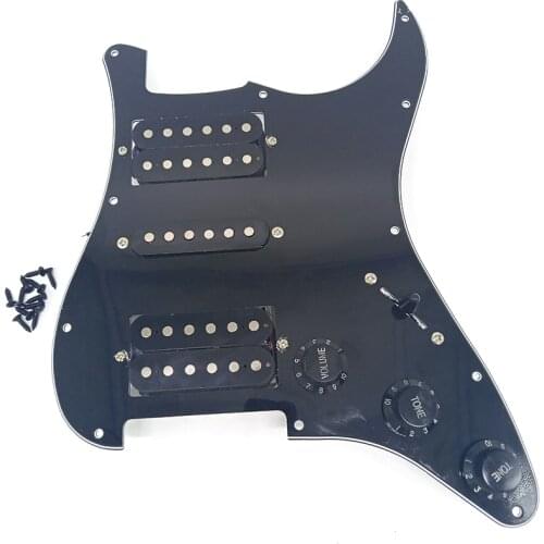 3-Ply 11 Holes Loaded Prewired Pickguard Guard Plate with HSH Pickup For Fender Strat Electric Guitar Repair Tool parts